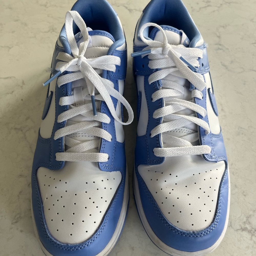 Nike Blue and White Dunks Sneakers